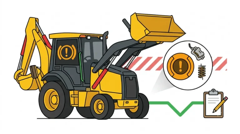 Real Reports on a John Deere 310G Parking Brake Warning