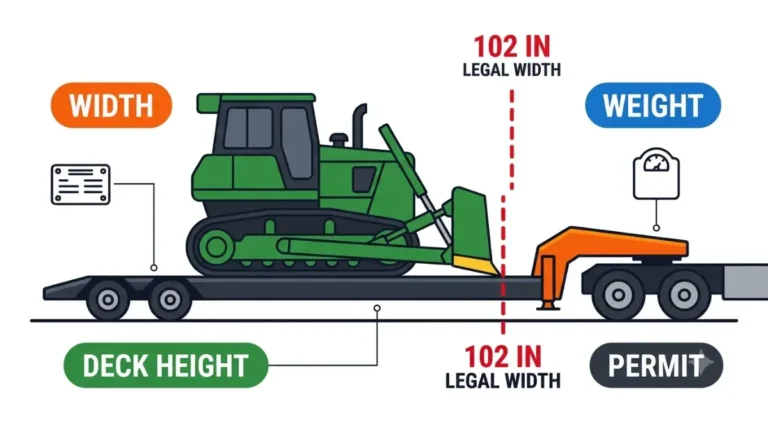 How to haul a John Deere 850L on a lowboy trailer