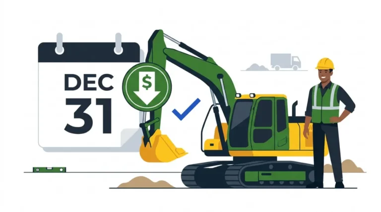 Current Section 179 Construction Equipment Rules for Deere Buyers